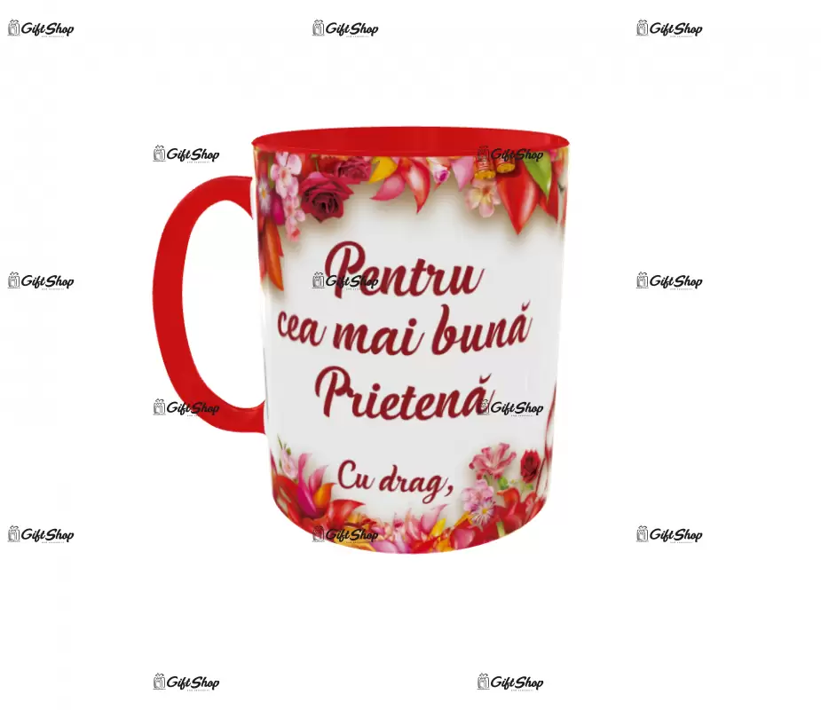 Pentru cea mai buna prietena, cana ceramica, 330ml, cgs1133