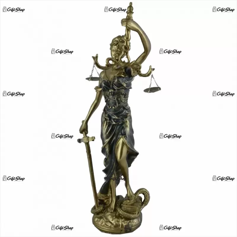 Justitie, statueta realizata din rasina, model a