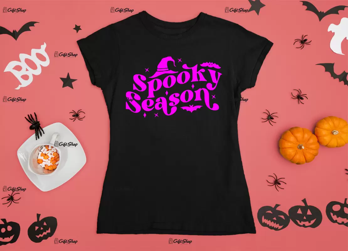 Spooky season, tricou cu mesaj