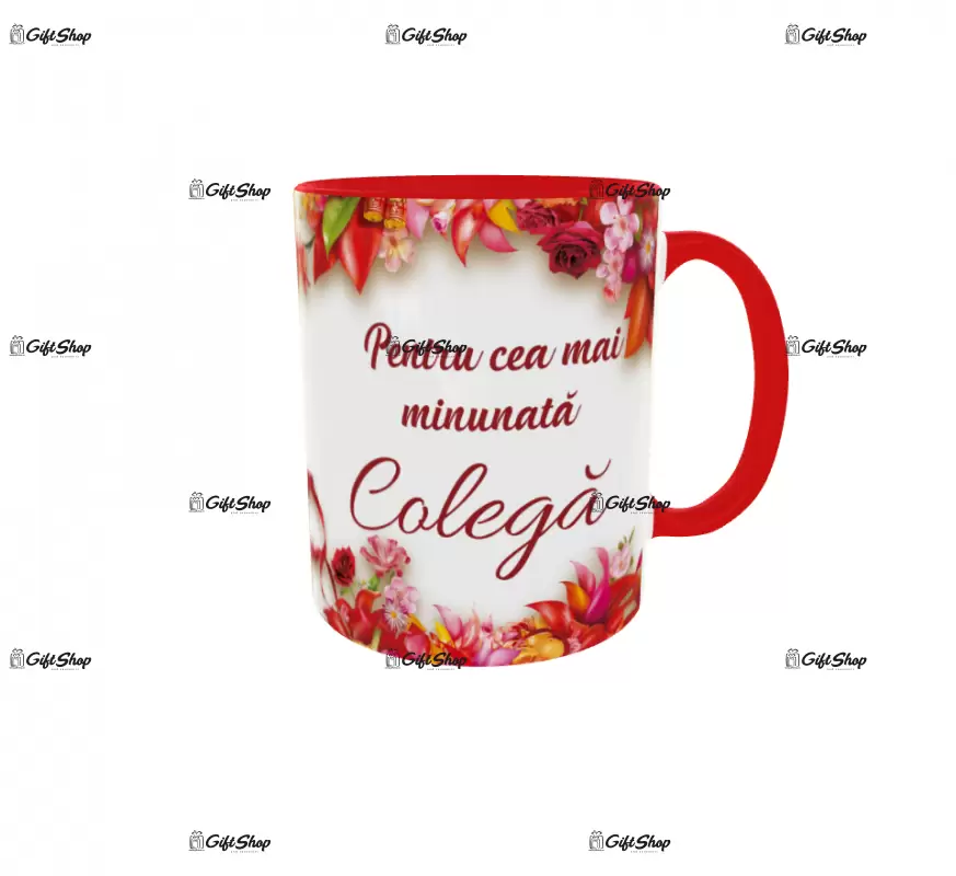 Pentru cea mai minunata colega, cana ceramica, 330ml, cgs1187