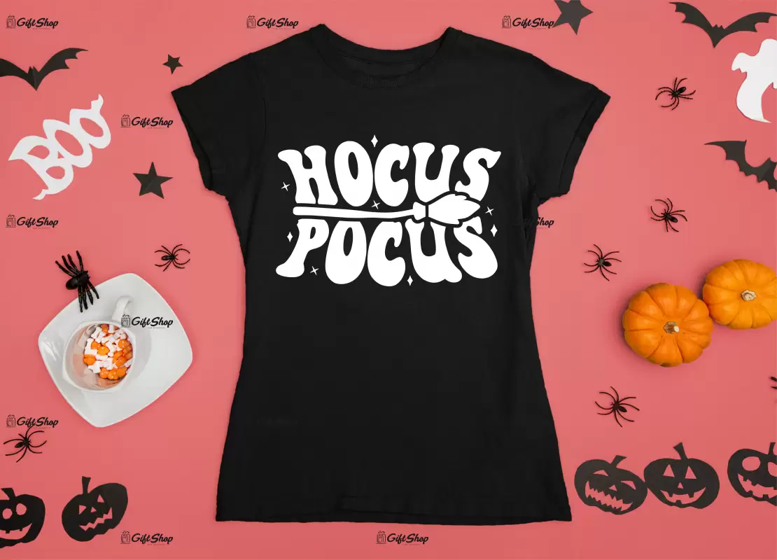 Hocus pocus, tricou cu mesaj.