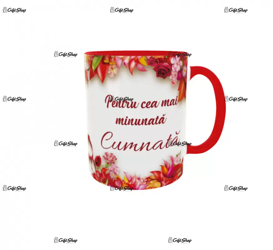 Pentru cea mai minunata cumnata, cana ceramica, 330ml, cgs1191