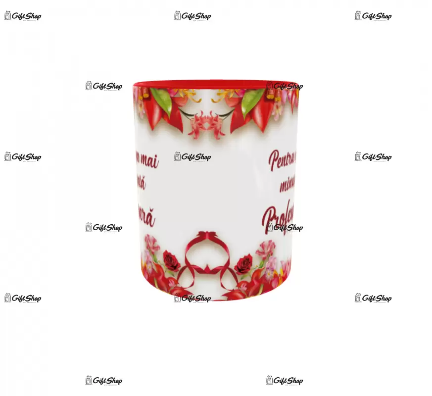 Pentru cea mai minunata profesoara, cana ceramica, 330ml, cgs1193