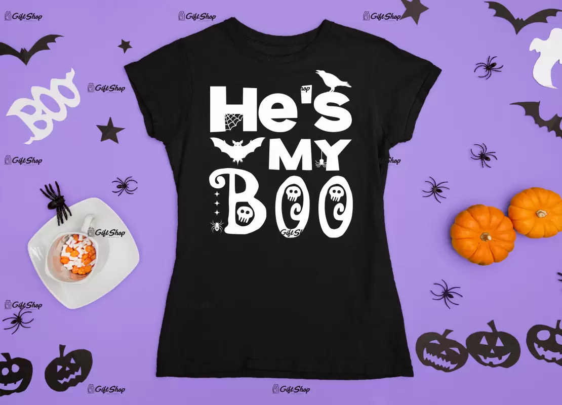 He`s my boo, tricou cu mesaj