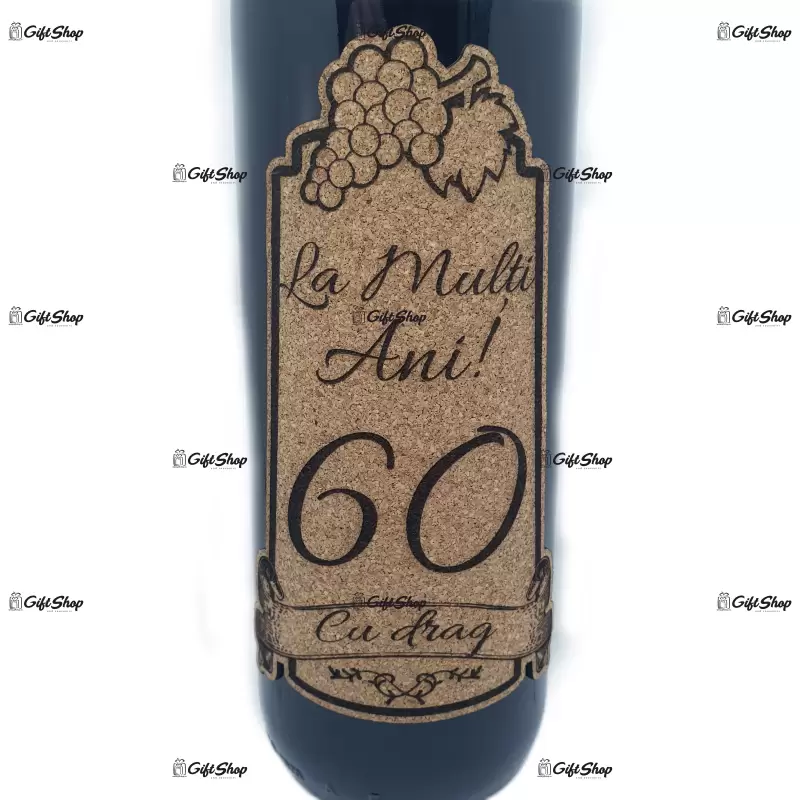 La multi ani 60 editie limitata, vin rosu cabernet sauvignon, demisec, 750ml, 13.5% alcool