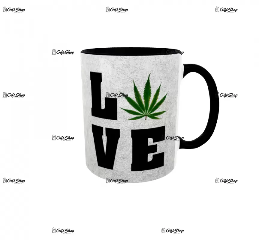 Love weed, cana ceramica, 330ml, cgs1216