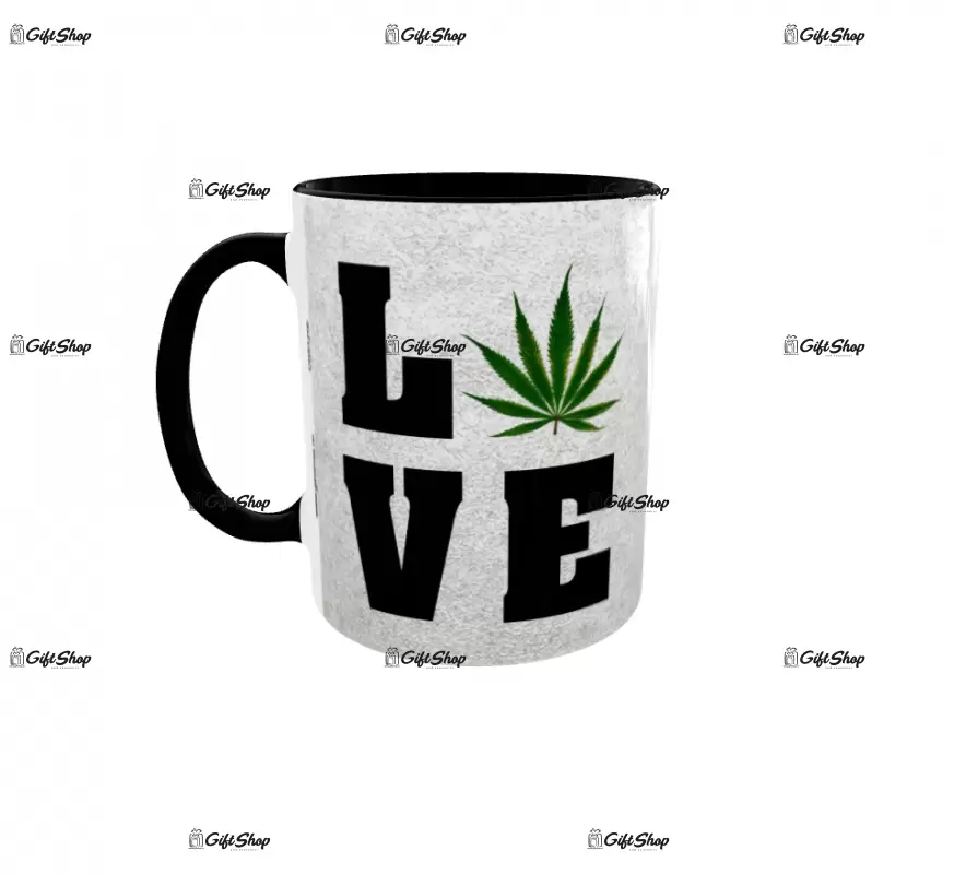 Love weed, cana ceramica, 330ml, cgs1216