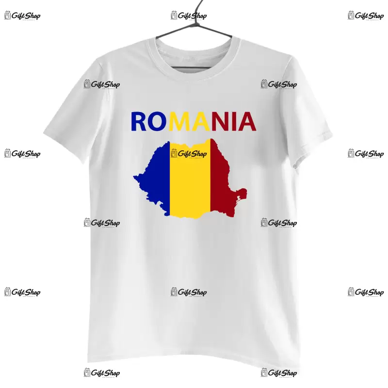 Romania harta , tricou cu mesaj