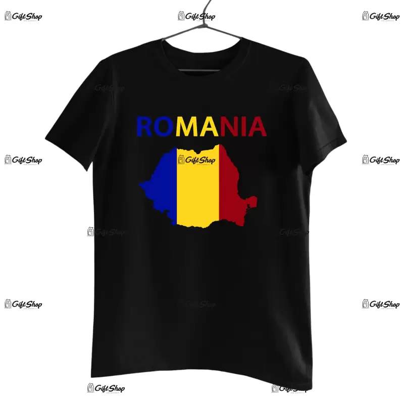 Romania harta , tricou cu mesaj