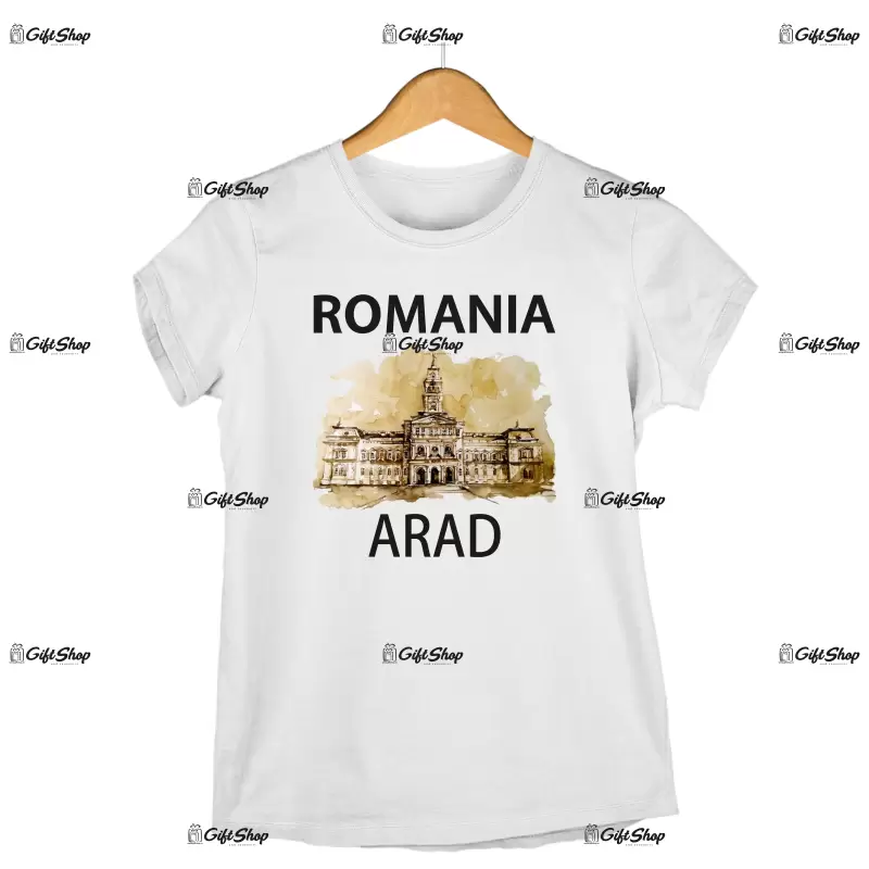 Romania arad , tricou cu mesaj.