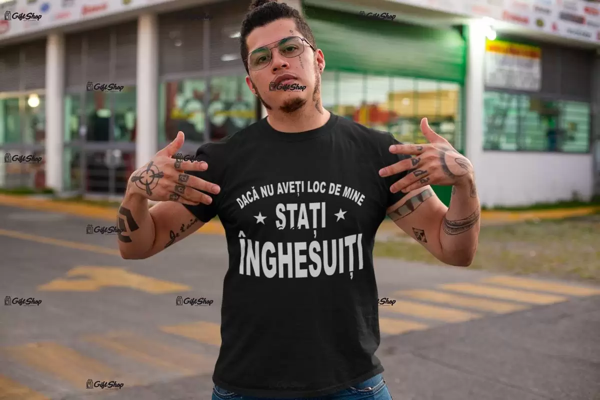 Stati inghesuiti, tricou cu mesaj b