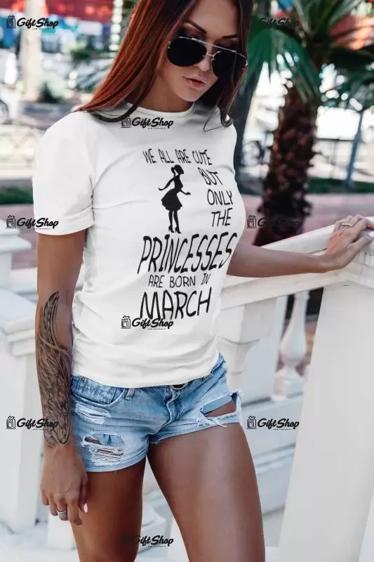 We all are cute but..., se alege luna pentru grafica, tricou cu mesaj f