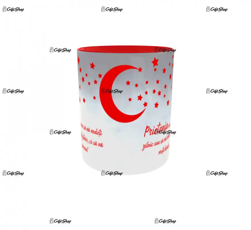 Prietenia nu cere sa va vedeti, cana ceramica, 330ml, cgs1239b
