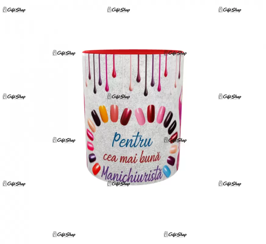 Pentru cea mai tare manichiurista, cana ceramica, 330ml,  cgs1250b