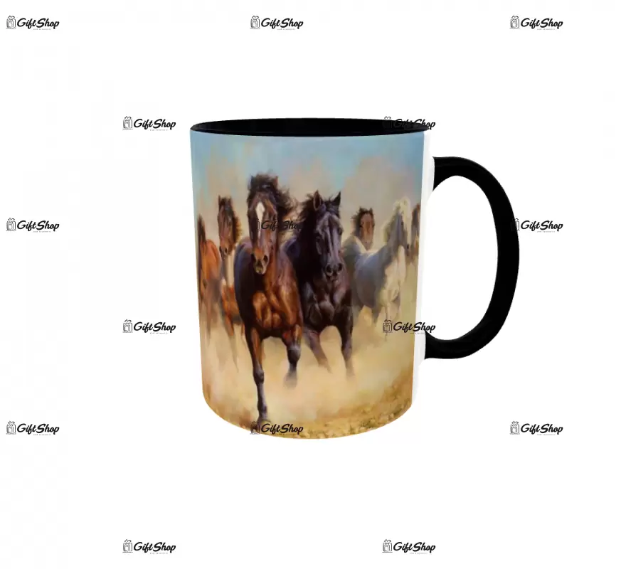 Horses, cana ceramica, 330ml, cgs1287