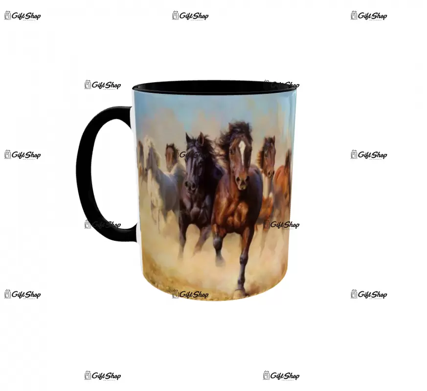 Horses, cana ceramica, 330ml, cgs1287