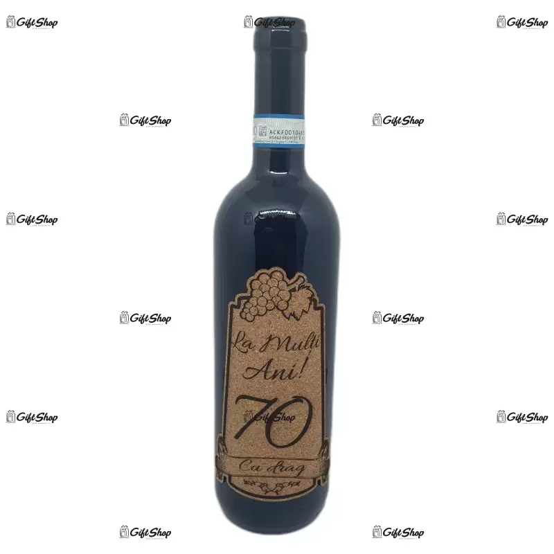 La multi ani 70 editie limitata, vin rosu cabernet sauvignon, demisec, 750ml, 13.5% alcool
