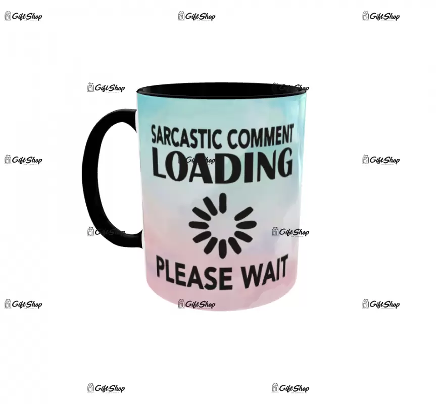 Sarcastic comment loading, cana ceramica, 330ml,  cgs1312b