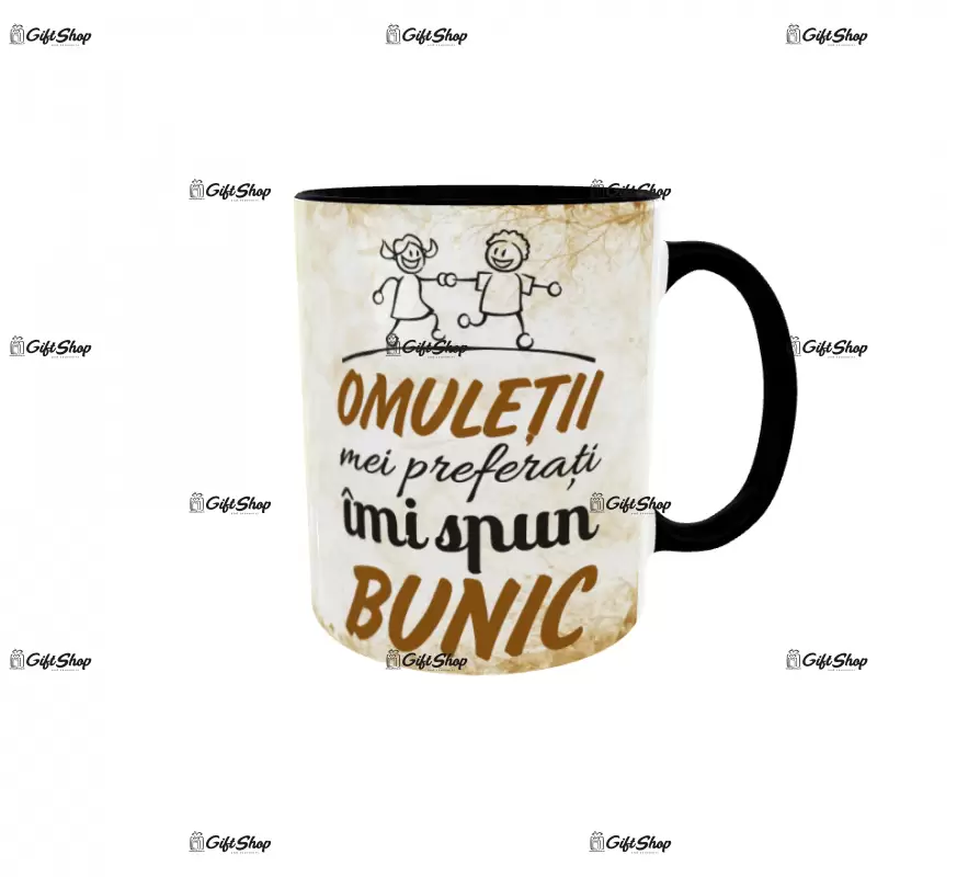 Omuletii mei preferati imi spun bunic, cana ceramica, 330ml, cgs1316