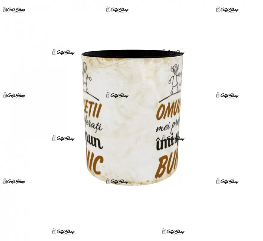 Omuletii mei preferati imi spun bunic, cana ceramica, 330ml, cgs1316