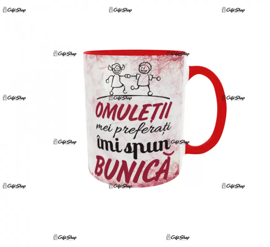 Omuletii mei preferati imi spun bunica, cana ceramica, 330ml, cgs1317