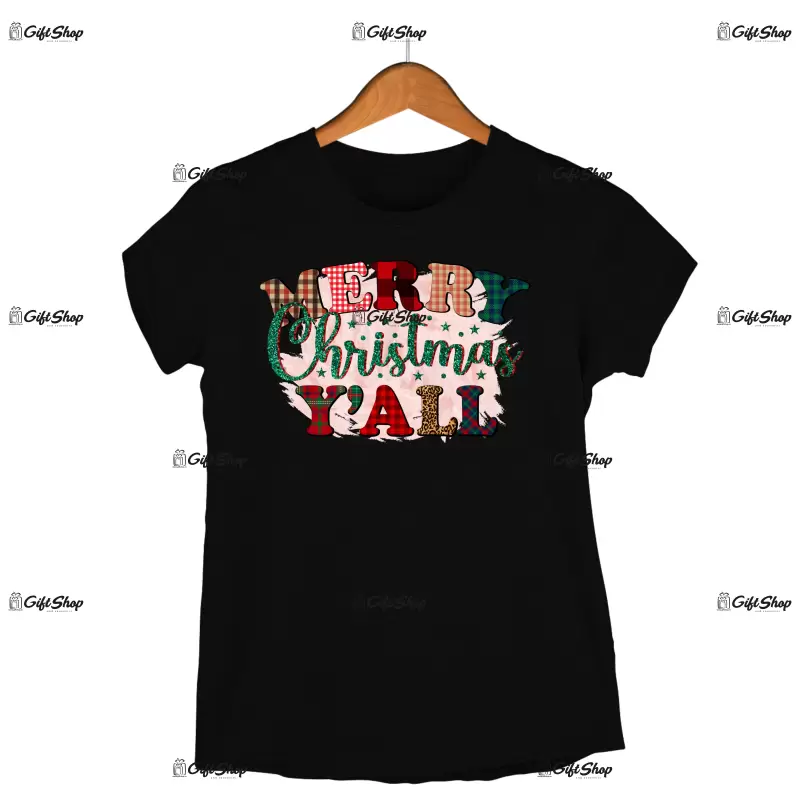 Merry christmas y`all  -   , tricou cu mesaj