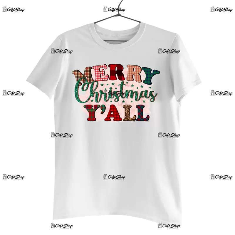 Merry christmas y`all  -   , tricou cu mesaj