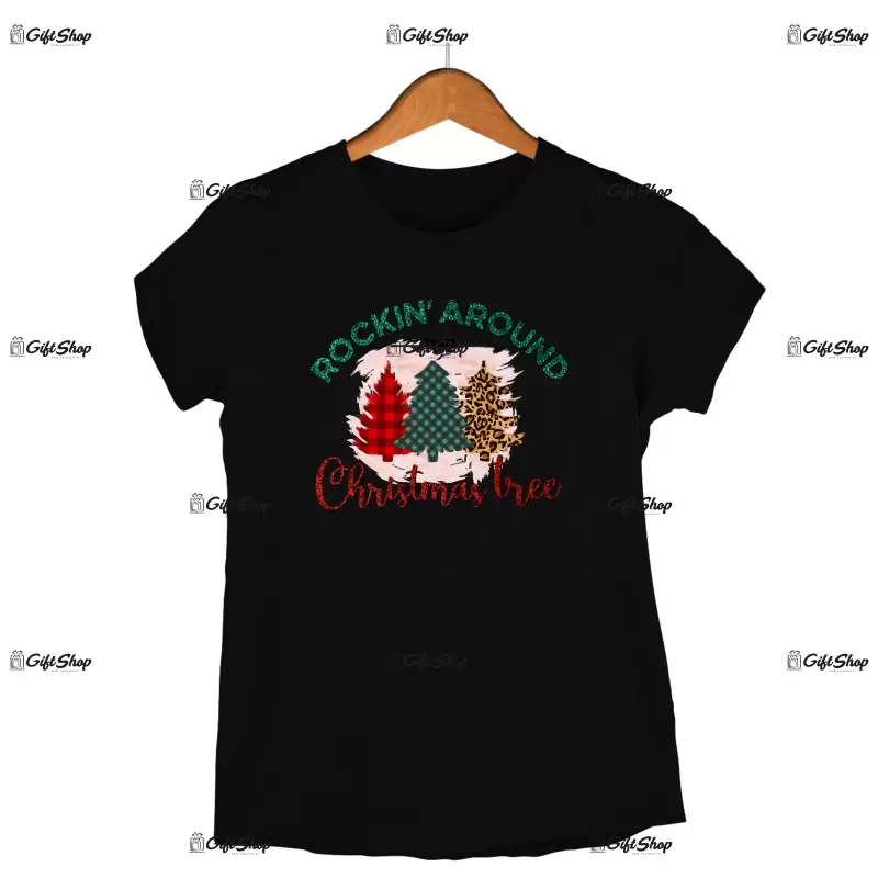 Rockin` around the christmas tree  -   , tricou cu mesaj