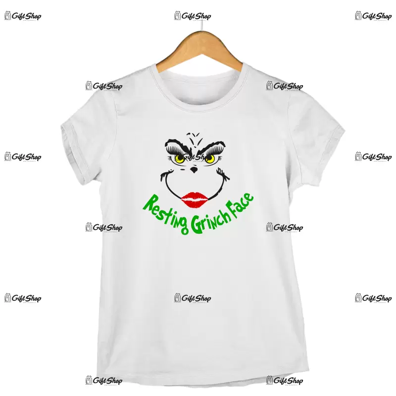 Resting grinch face woman -   , tricou cu mesaj