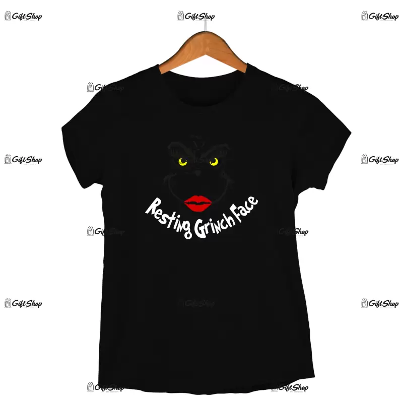 Resting grinch face woman -   , tricou cu mesaj