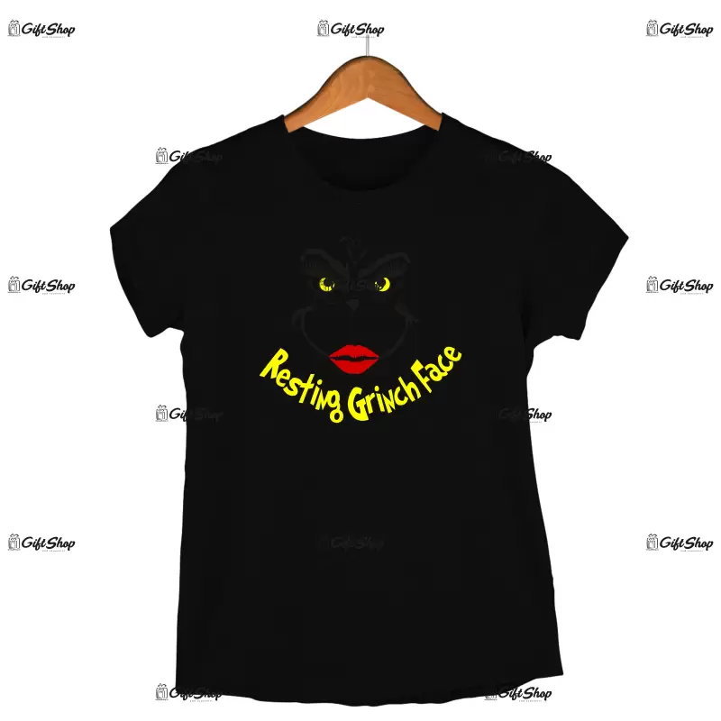 Resting grinch face woman -   , tricou cu mesaj