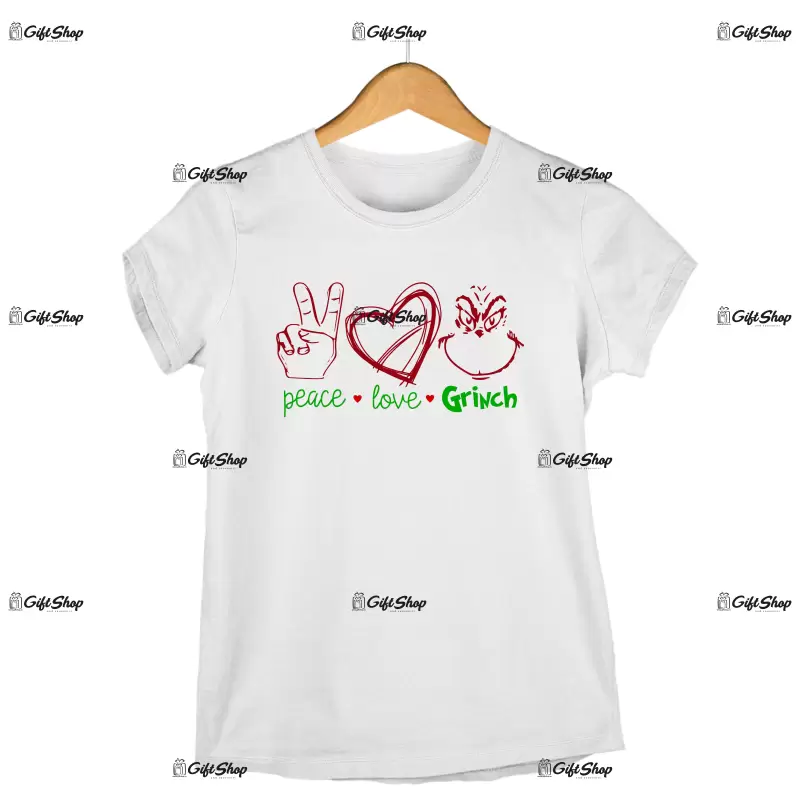 Peace love grinch  -   , tricou cu mesaj