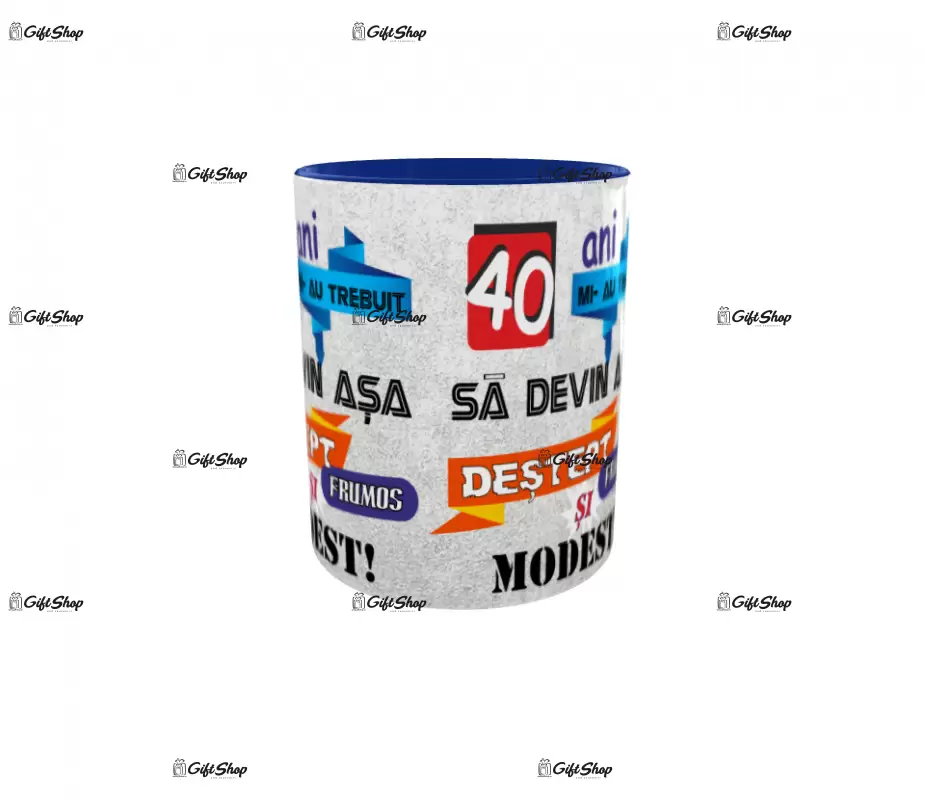 Mi-au trebuit 40 de ani sa arat atat de bine, cana ceramica, 330ml, model 1