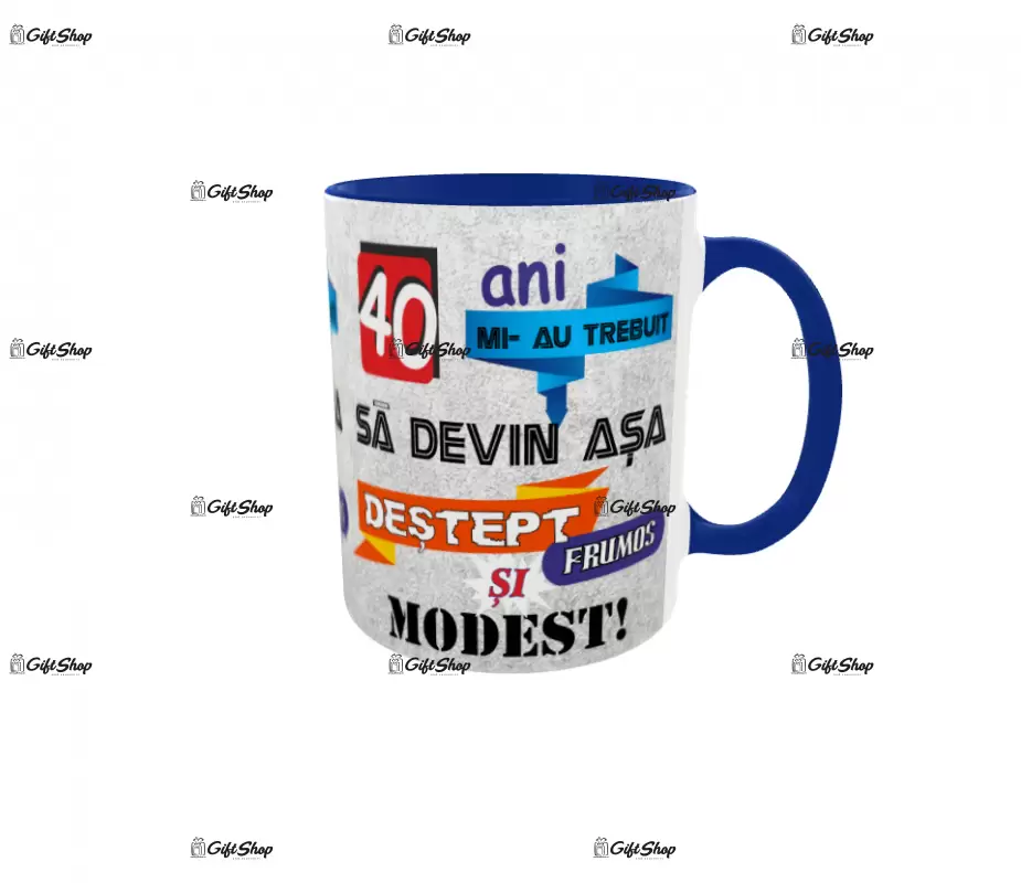 Mi-au trebuit 40 de ani sa arat atat de bine, cana ceramica, 330ml, model 1