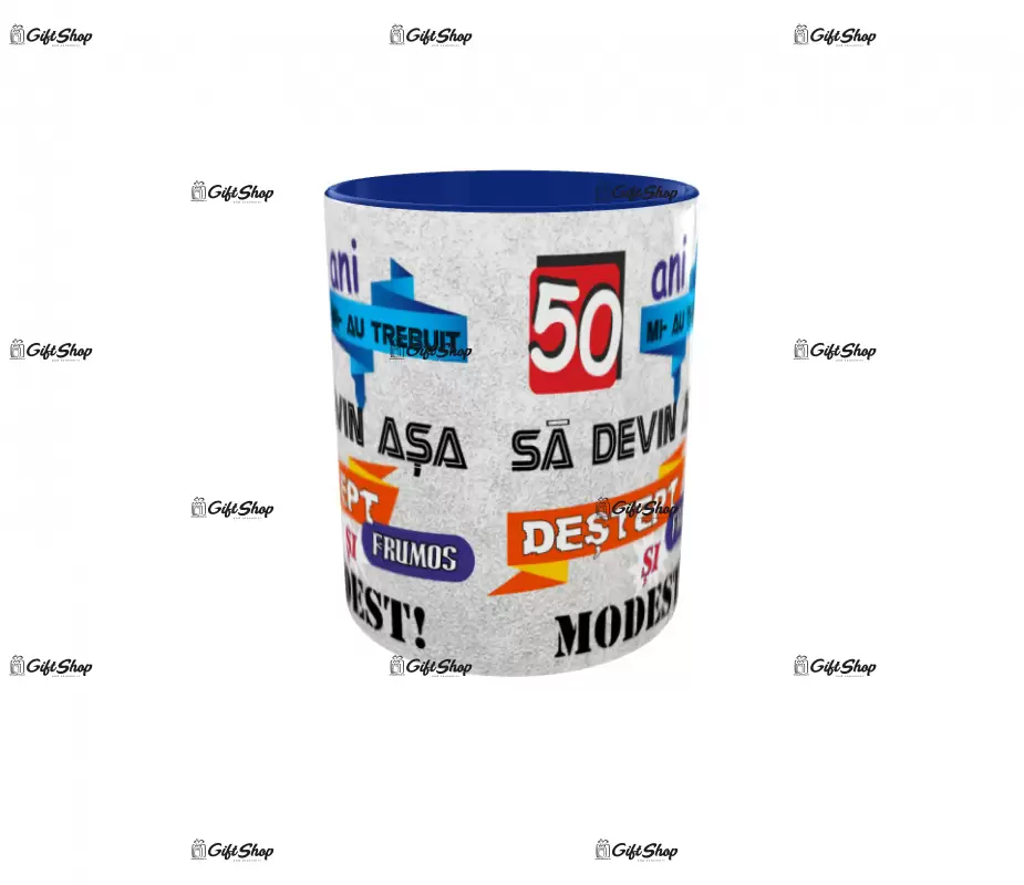 Mi-au trebuit 50 de ani sa arat atat de bine, cana ceramica, 330ml, model 1