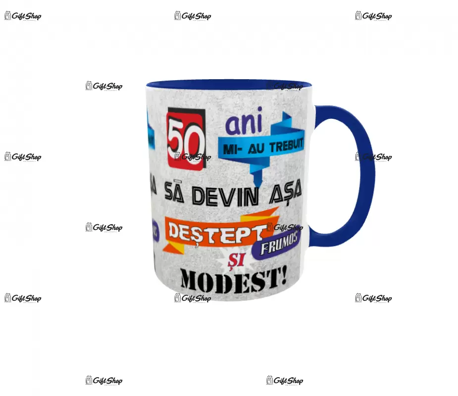 Mi-au trebuit 50 de ani sa arat atat de bine, cana ceramica, 330ml, model 1