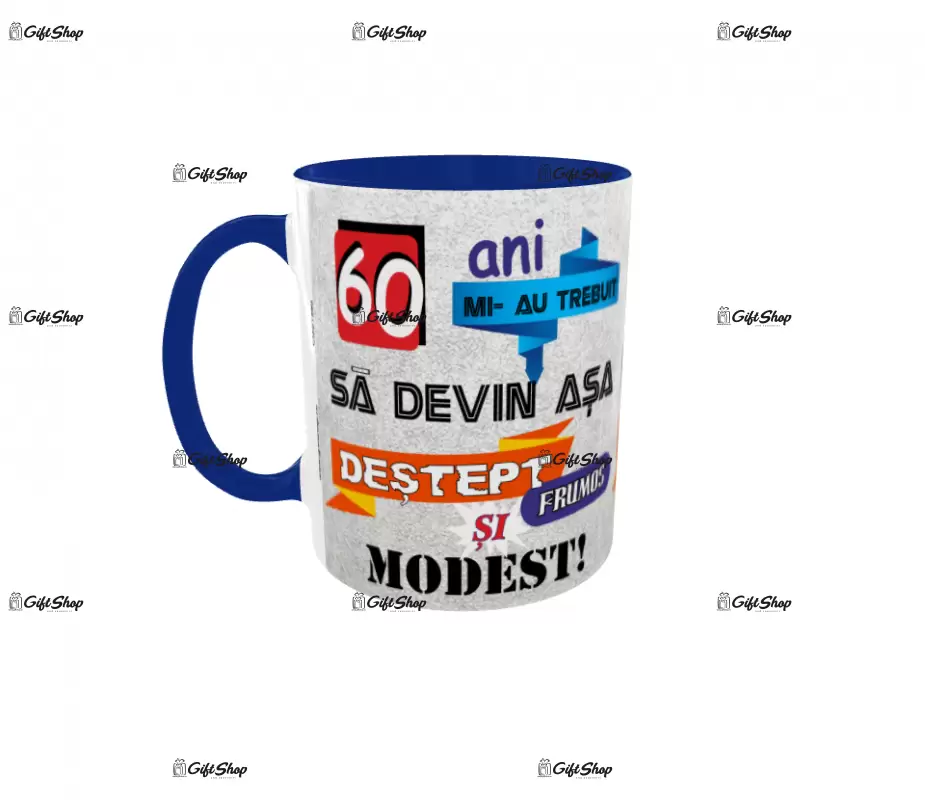 Mi-au trebuit 60 de ani sa arat atat de bine, cana ceramica, 330ml, model 3