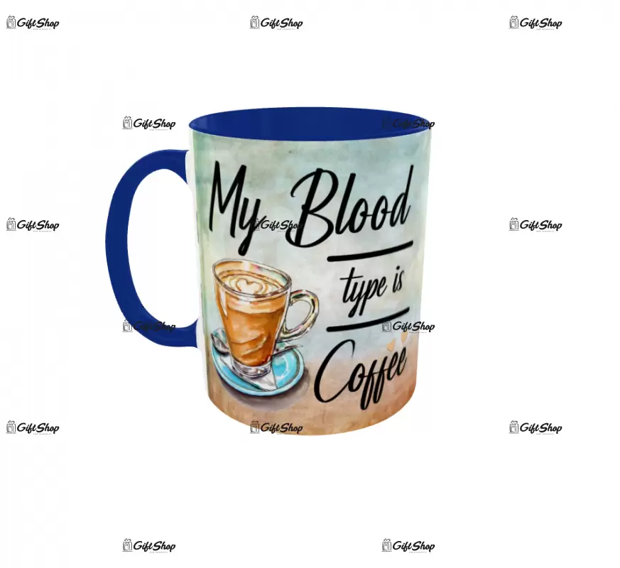 My blood type is coffe, cana ceramica, 330ml, cgs1389