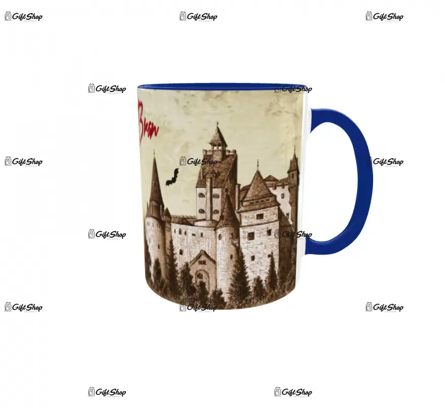 Castelul bran, cana ceramica, 330ml,  cgs1397