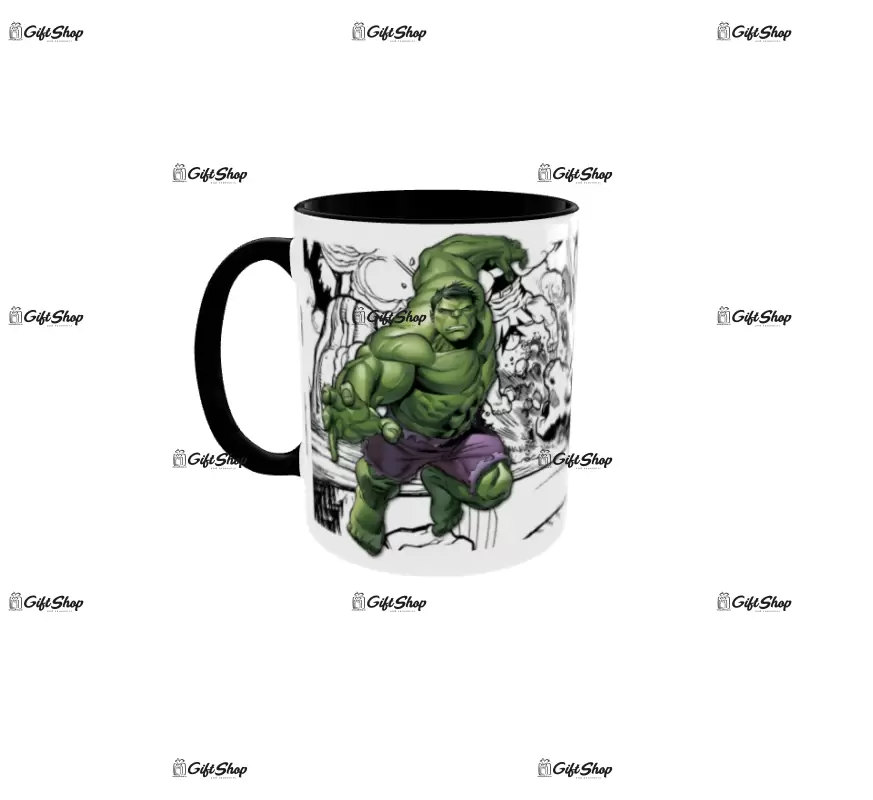 Hulk, model 1, cana din ceramica, 330ml