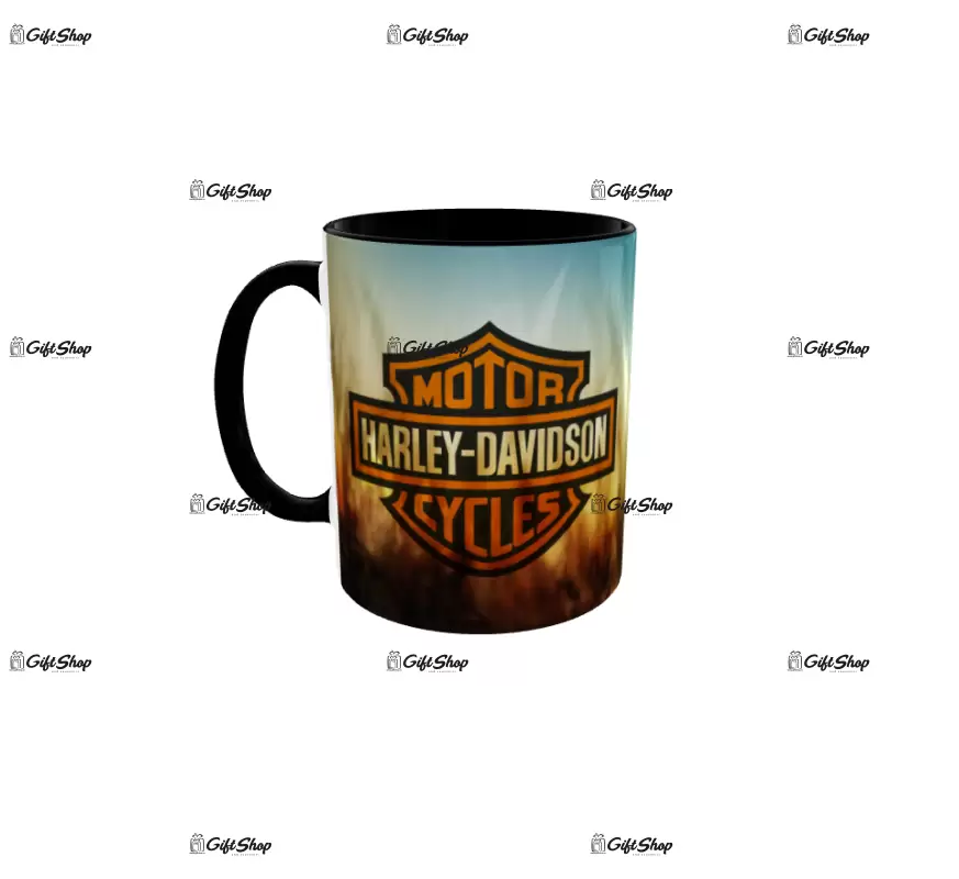Harley davidson, model 3, cana din ceramica, 330ml