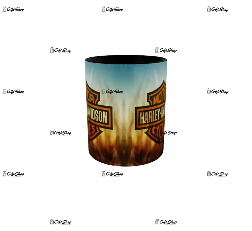 Harley davidson, model 3, cana din ceramica, 330ml