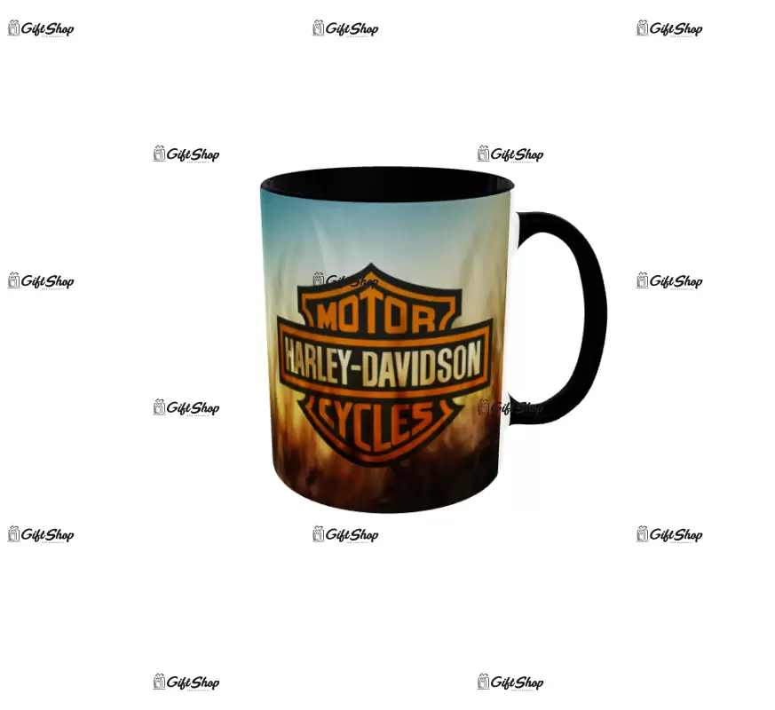 Harley davidson, model 3, cana din ceramica, 330ml