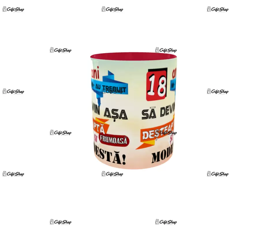 18 ani mi-au trebuit sa devin asa desteapta, cana ceramica, 330ml
