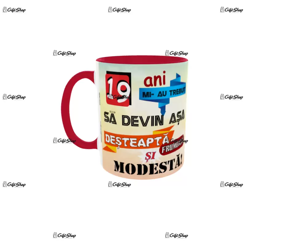 19 ani mi-au trebuit sa devin asa desteapta, cana ceramica, 330ml