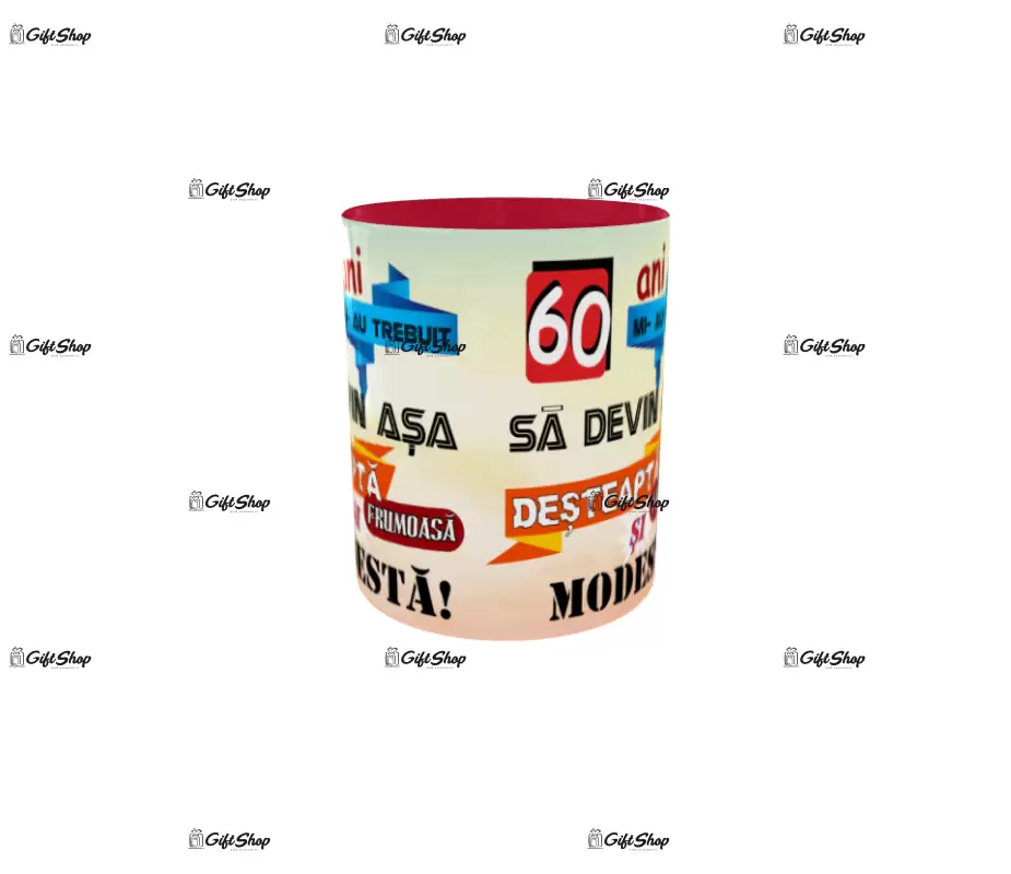 60 ani mi-au trebuit sa devin asa desteapta, cana ceramica, 330ml