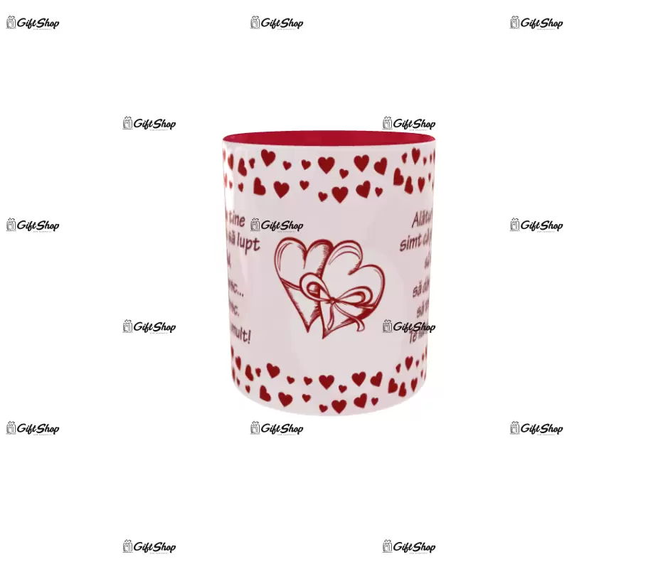Alaturi de tine simt ca pot sa lupt, cana ceramica, 330ml