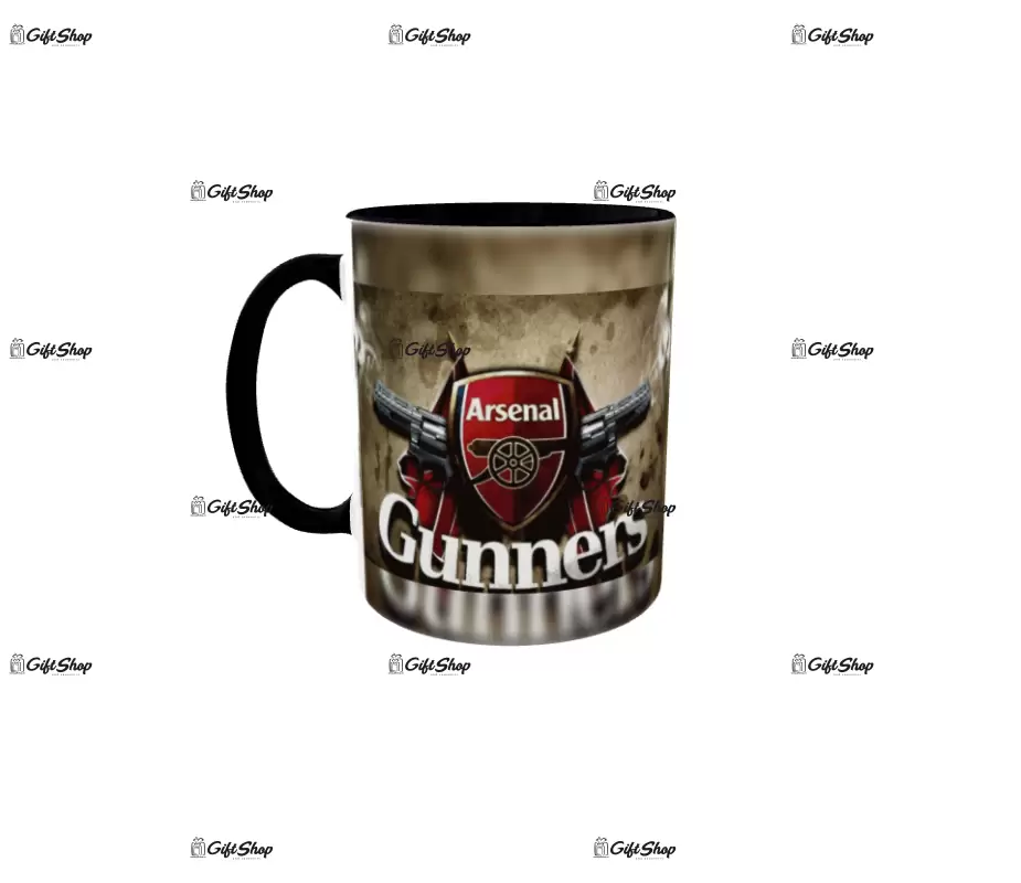 Arsenal gunners, cana ceramica, 330ml