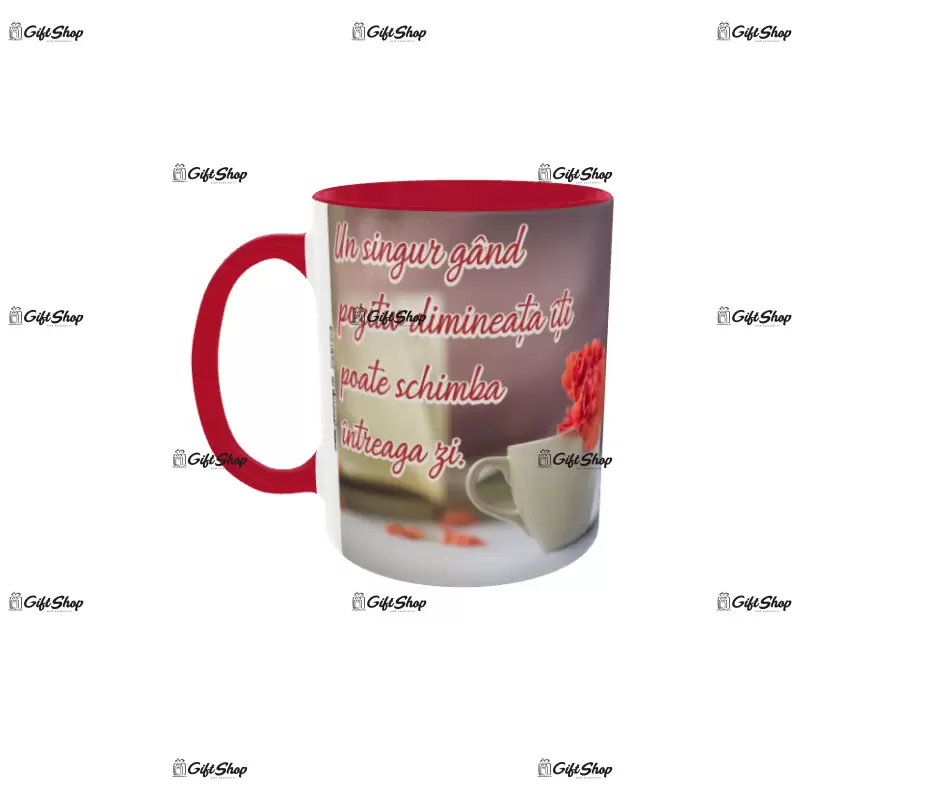 Un singur gand pozitiv dimineata..., cana din ceramica, 330ml