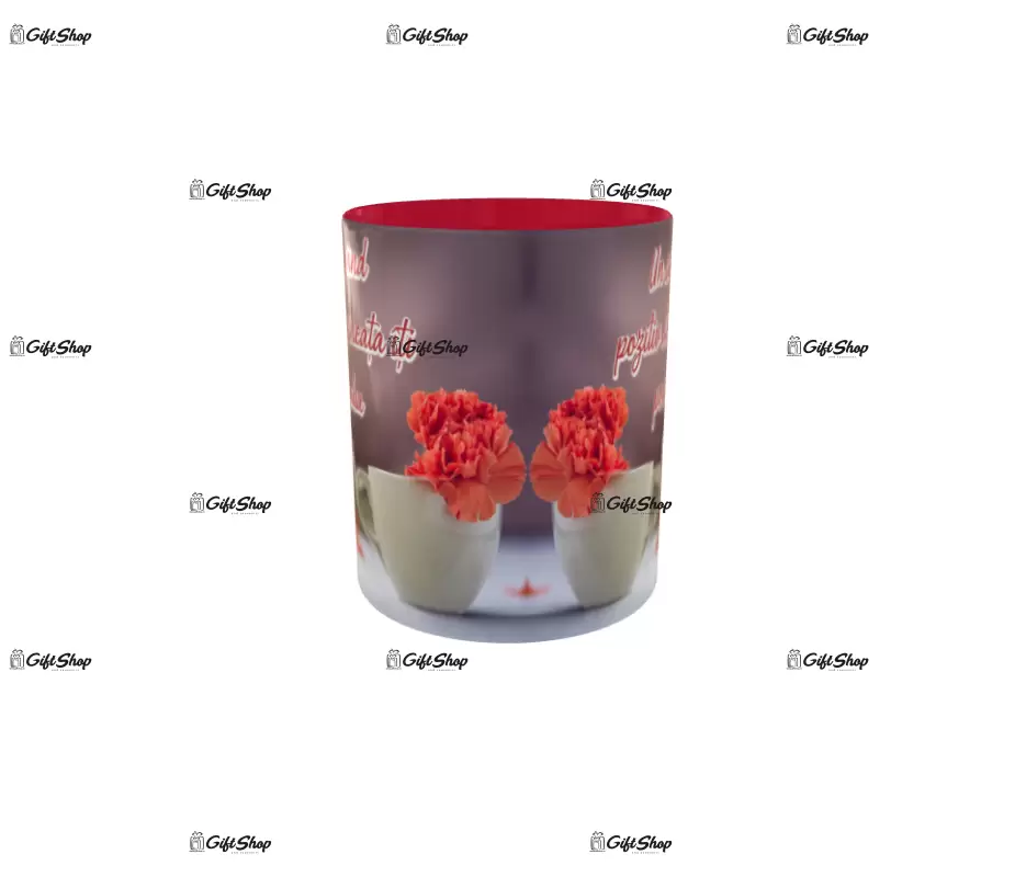 Un singur gand pozitiv dimineata..., cana din ceramica, 330ml